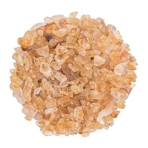 1 lb Raw Crushed Citrine Crystal Pieces Golden Yellow Gemstones Rough Gem Rock